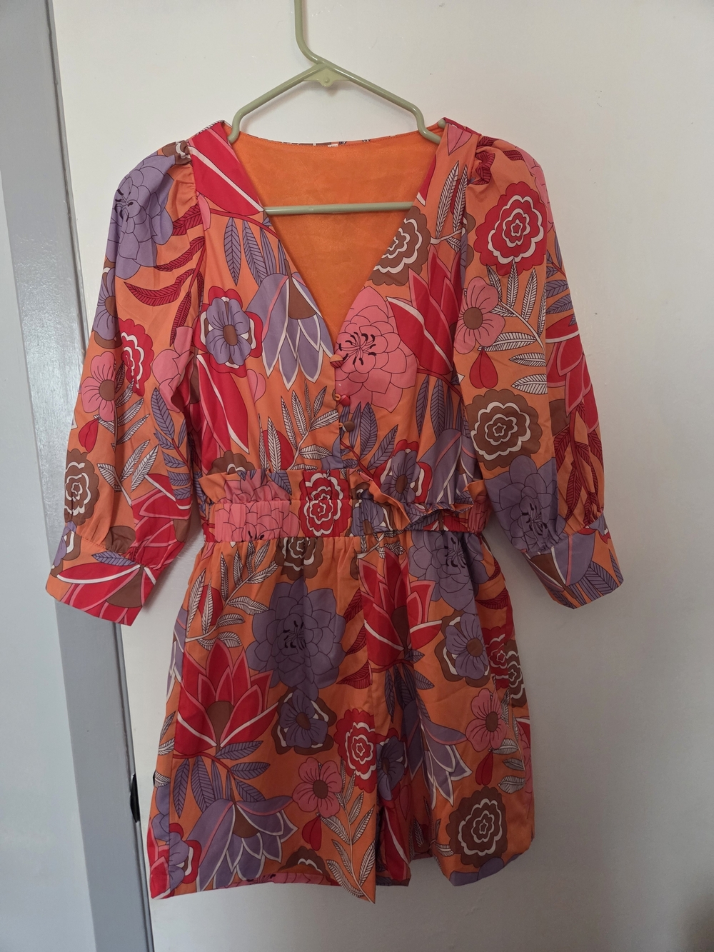 Alice McCall "Shade Of Passion" Vibrant Floral Playsuit - NWOT